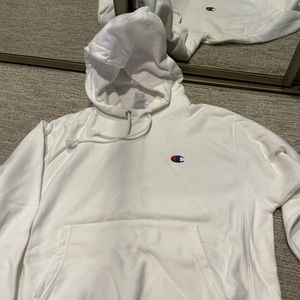 White Champion Hoodie